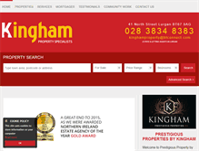 Tablet Screenshot of kinghamproperty.com